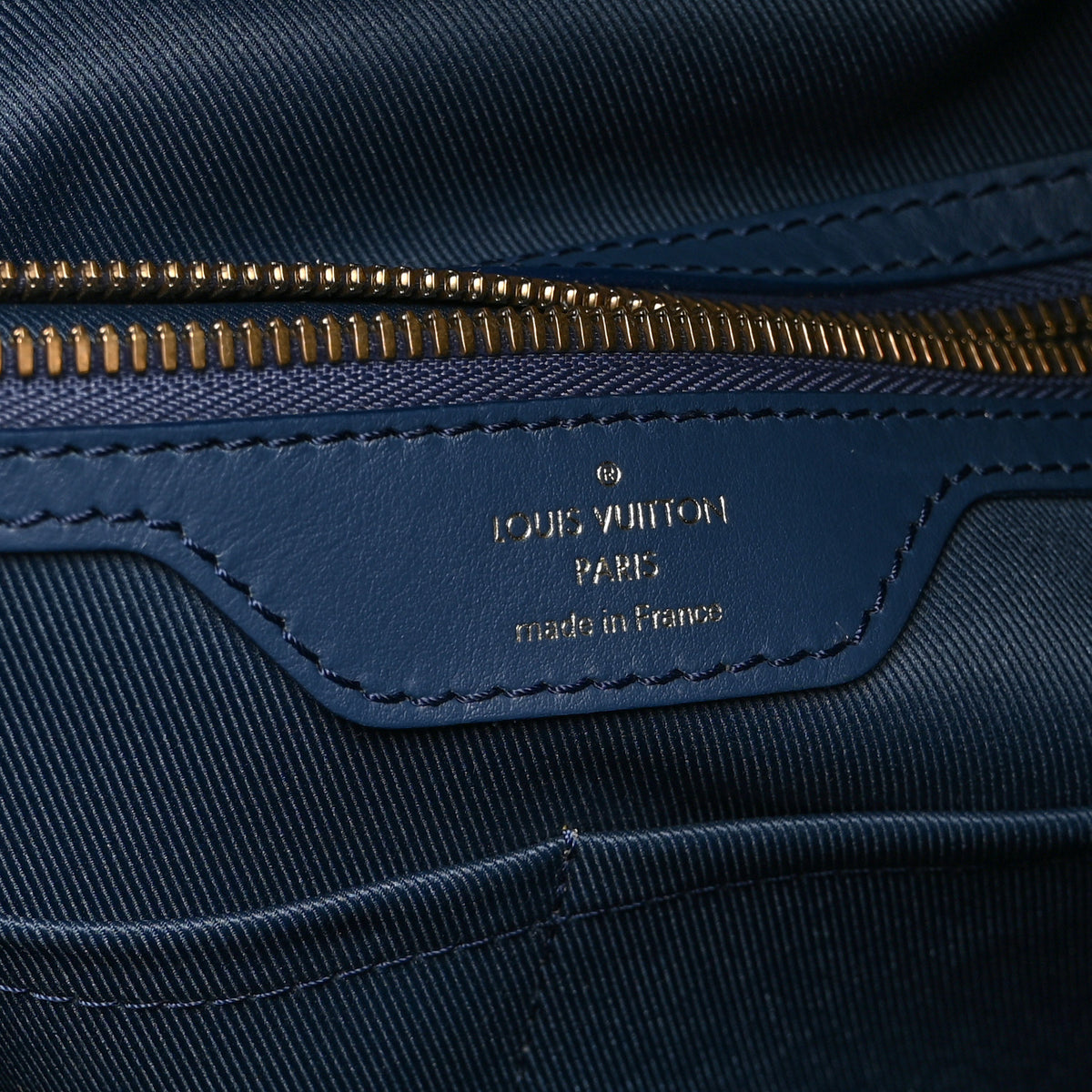 Louis Vuitton Monogram Denim Chalk Backpack Navy 6 of 10