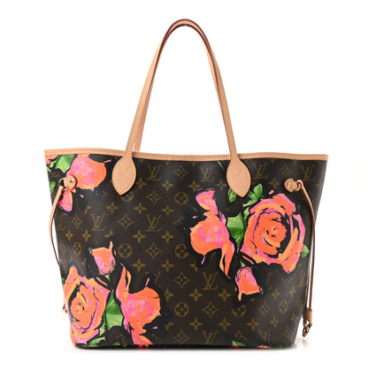 Louis Vuitton Monogram Roses Neverfull MM 3 of 21