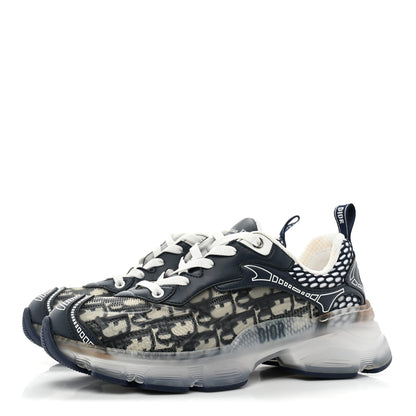 Christian Dior Technical Fabric Mesh Oblique Dior Vibe Sneakers 37 Deep Blue 3 of 11