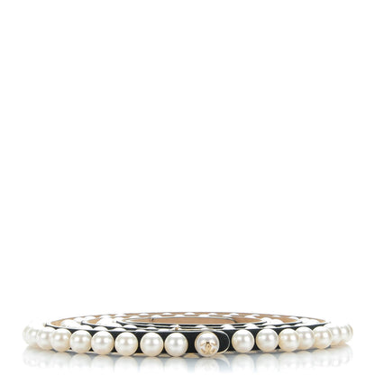 Chanel Calfskin Pearl CC Belt 95 38 Black 1 of 9