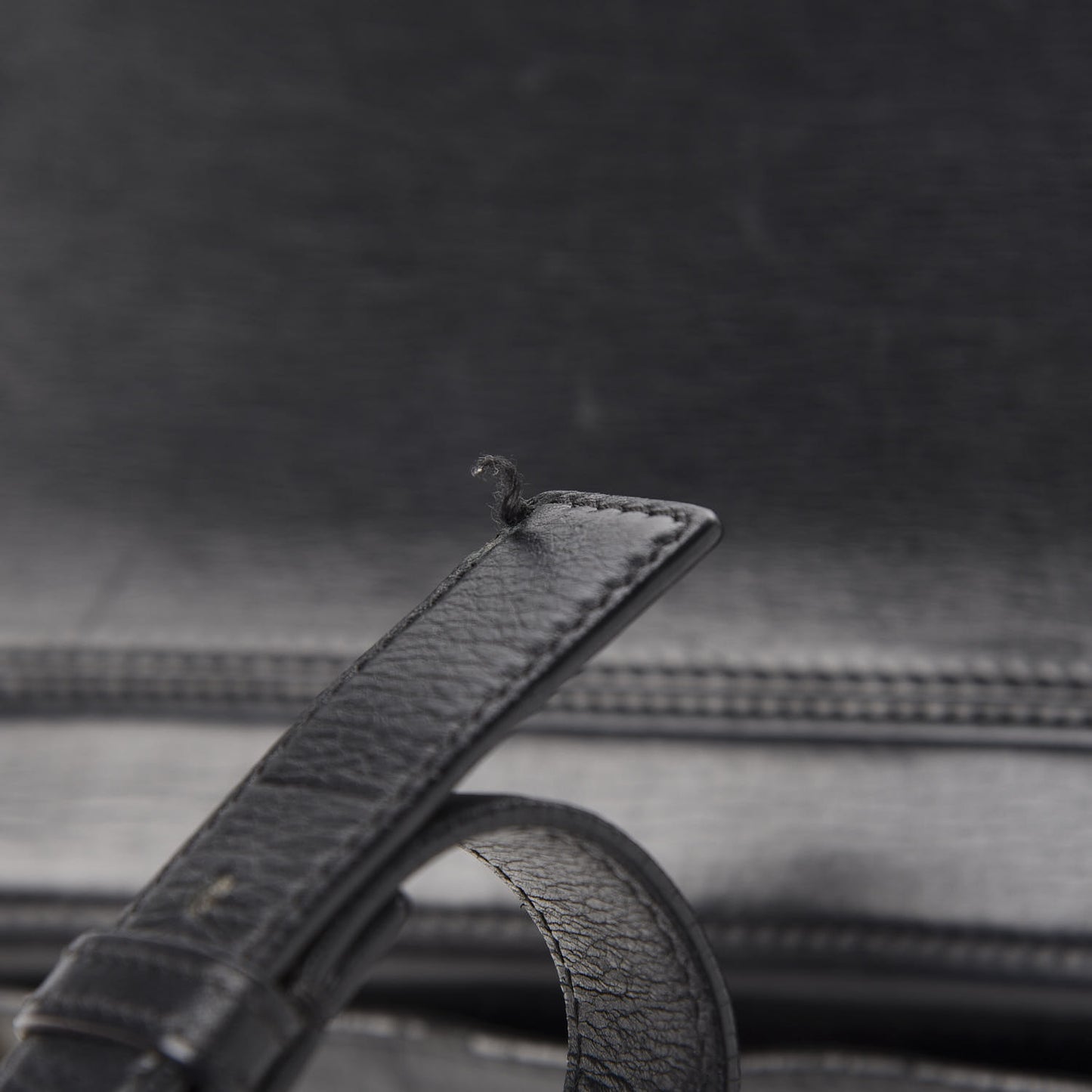Textured Calfskin Medium Pandora Box Crossbody Bag Black