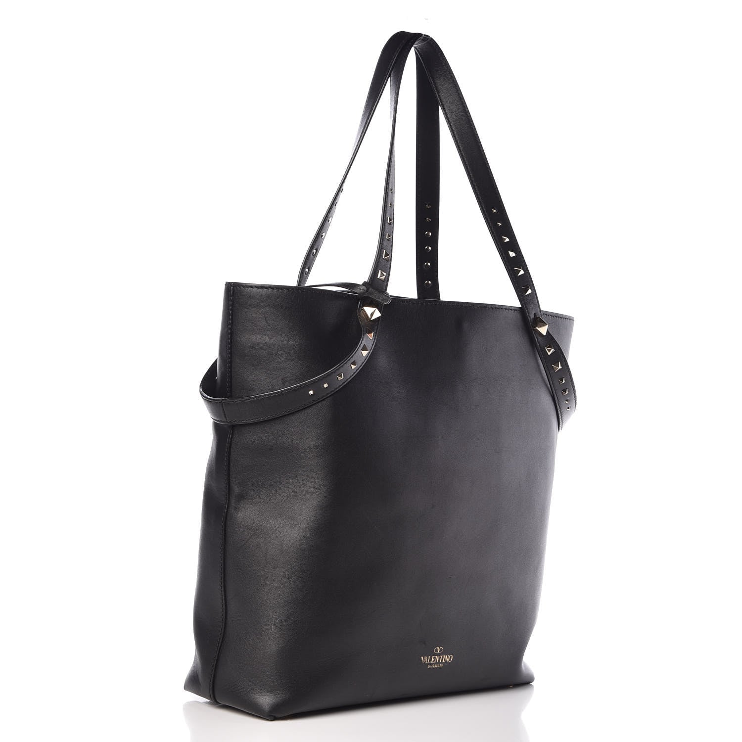 Valentino Garavani Vitello Lovestud Tote Black 3 of 15