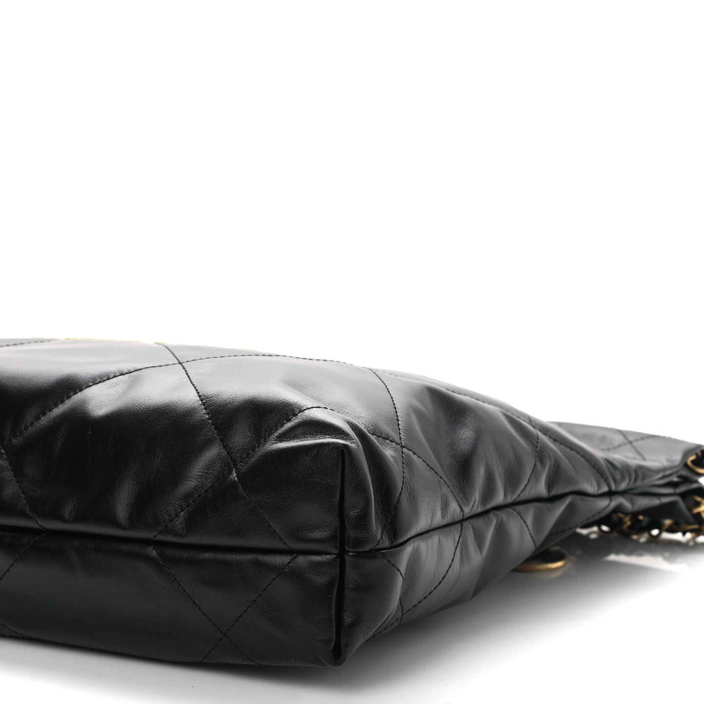 Calfskin Quilted Small Chanel 22 Black