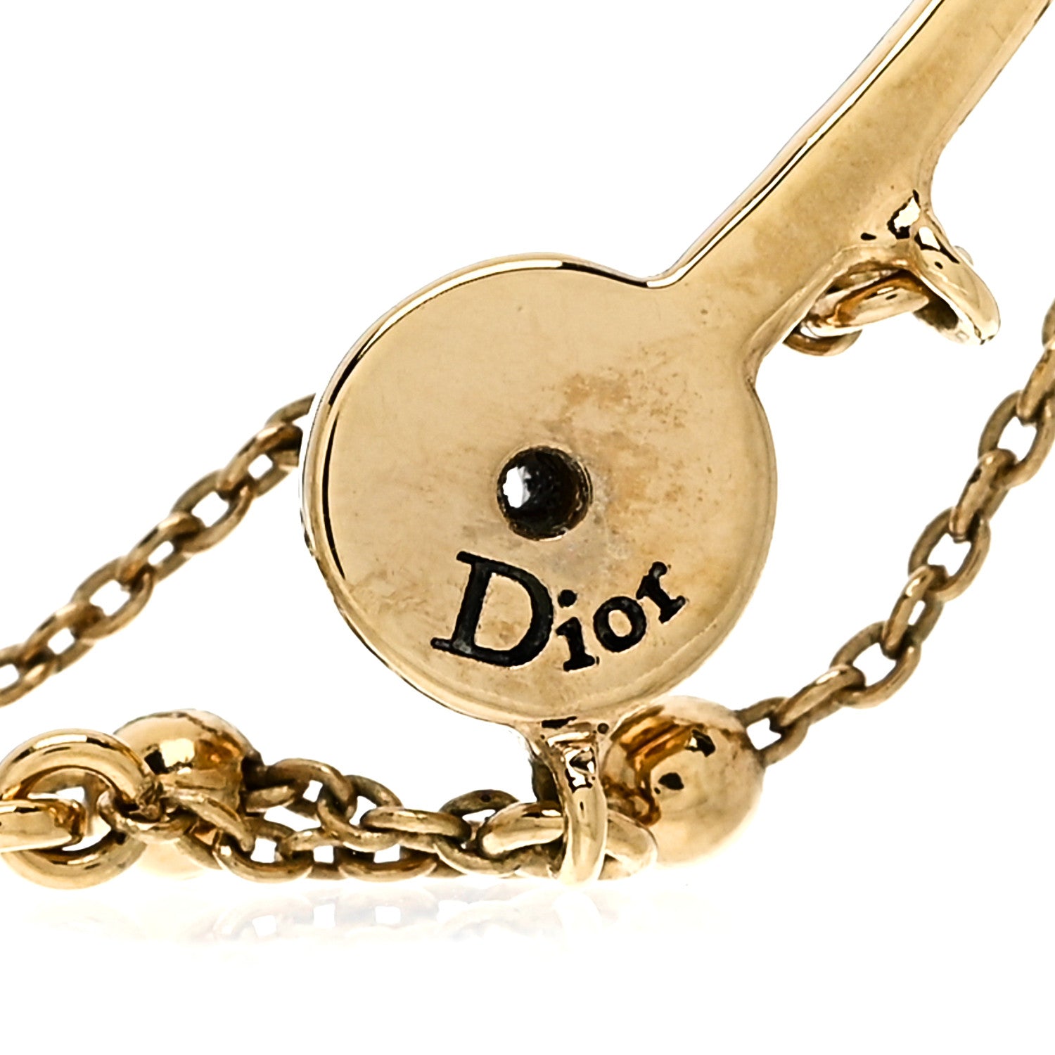 Christian Dior Pearl Perles De Desir Ear Cuff Gold White 4 of 4