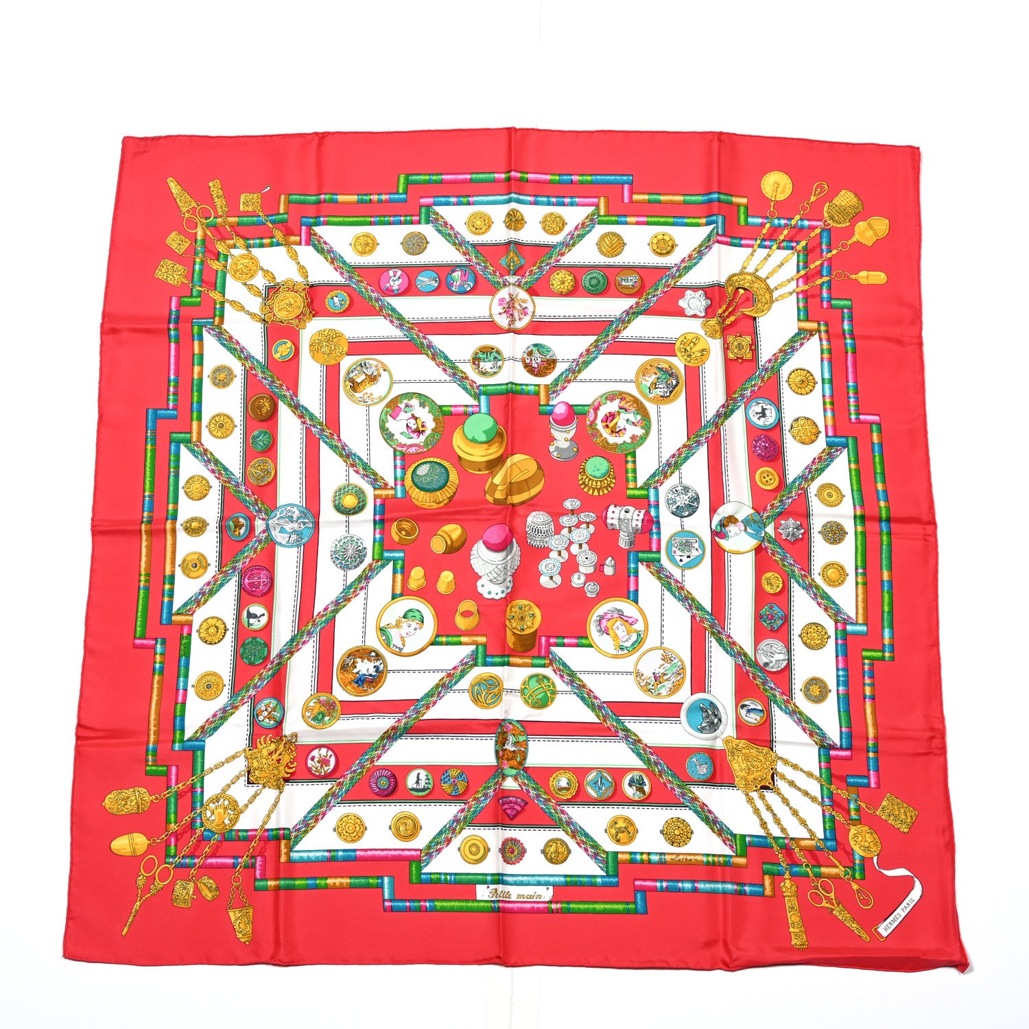 Hermes Silk Petite Main Scarf 90 1 of 5