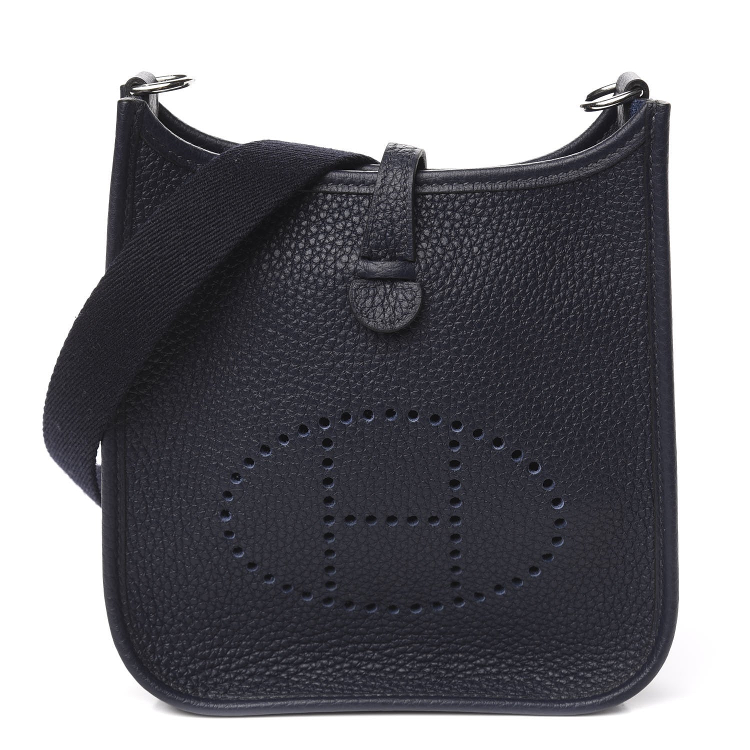 Hermes Taurillon Clemence Evelyne TPM Bleu Nuit 1 of 11