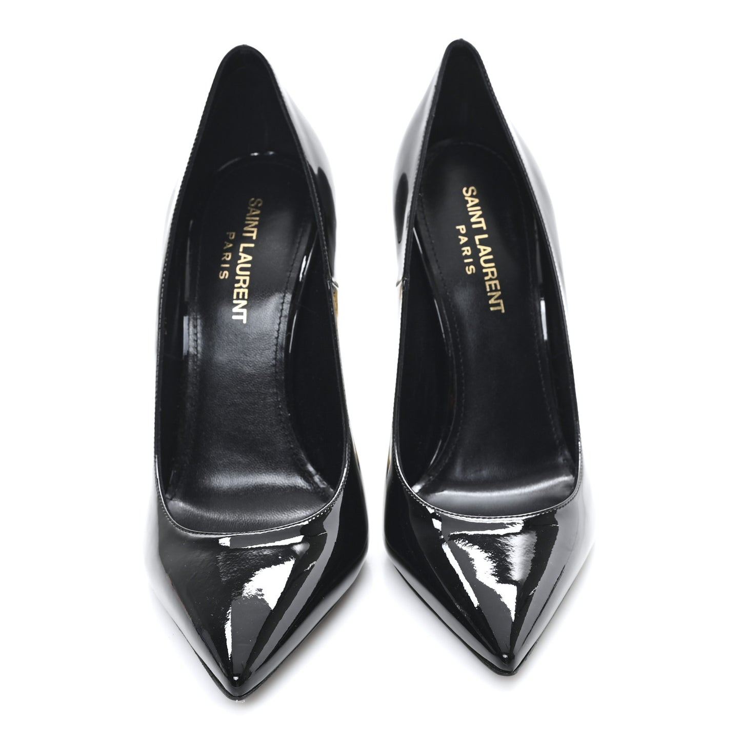 Vernice Chiffon Opyum 110 Pumps  37.5 Black Gold
