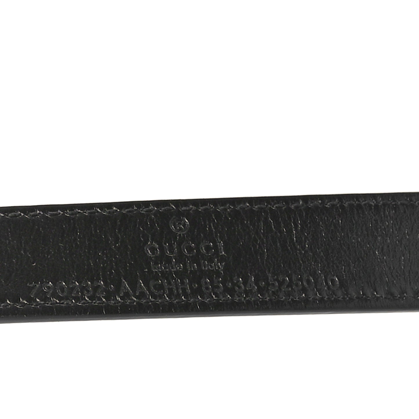 Calfskin Double G Buckle 20mm Belt 85 34 Black