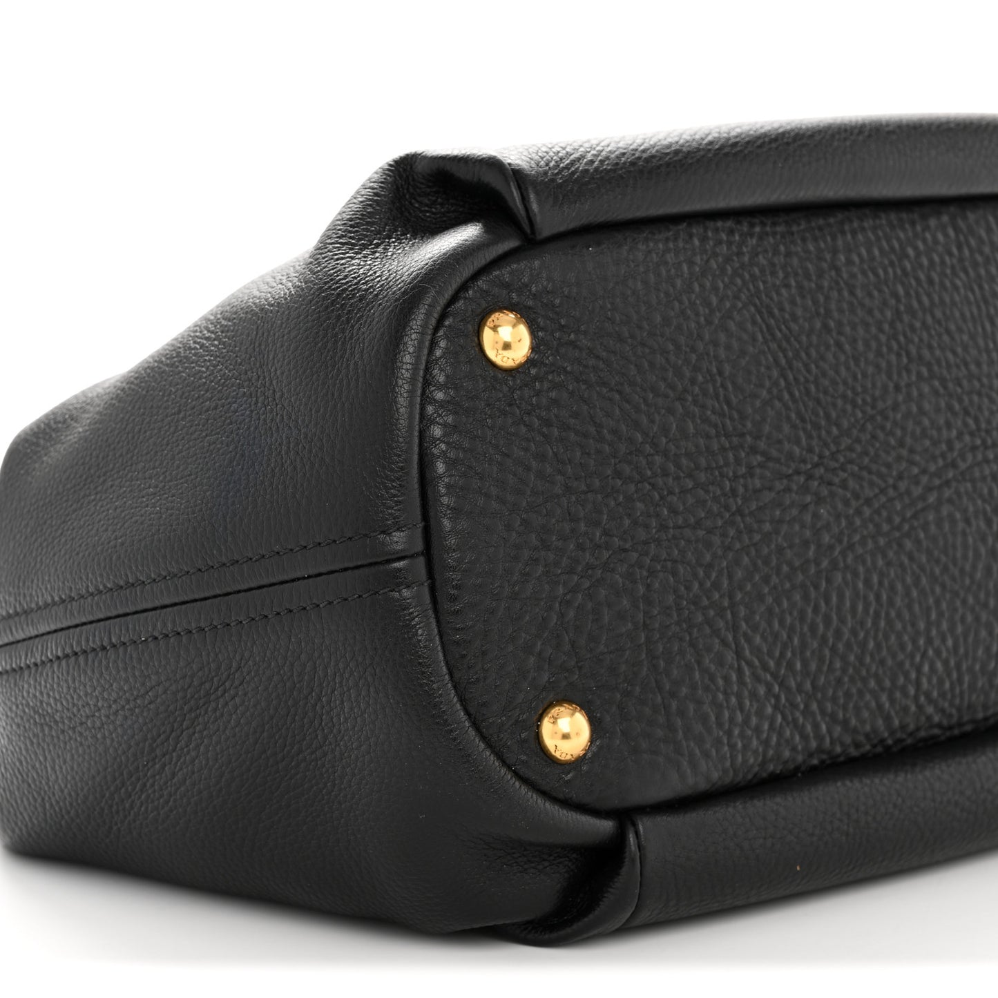 Vitello Daino Shoulder Bag Black