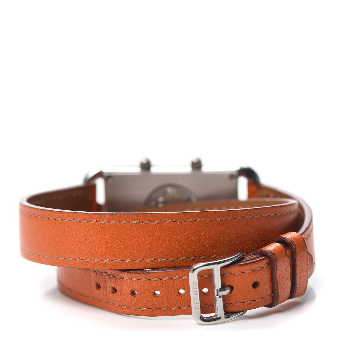 Stainless Steel Swift 20mm Cape Cod Double Tour Deux Zones Quartz Watch Orange