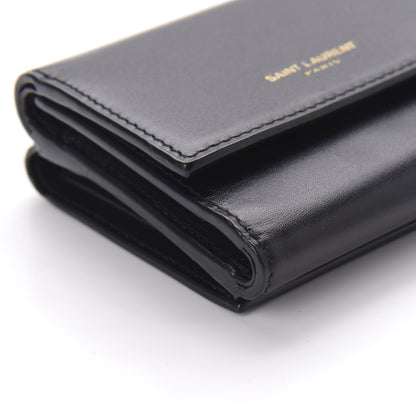 Saint Laurent Calfskin Trifold Wallet Black 6 of 11