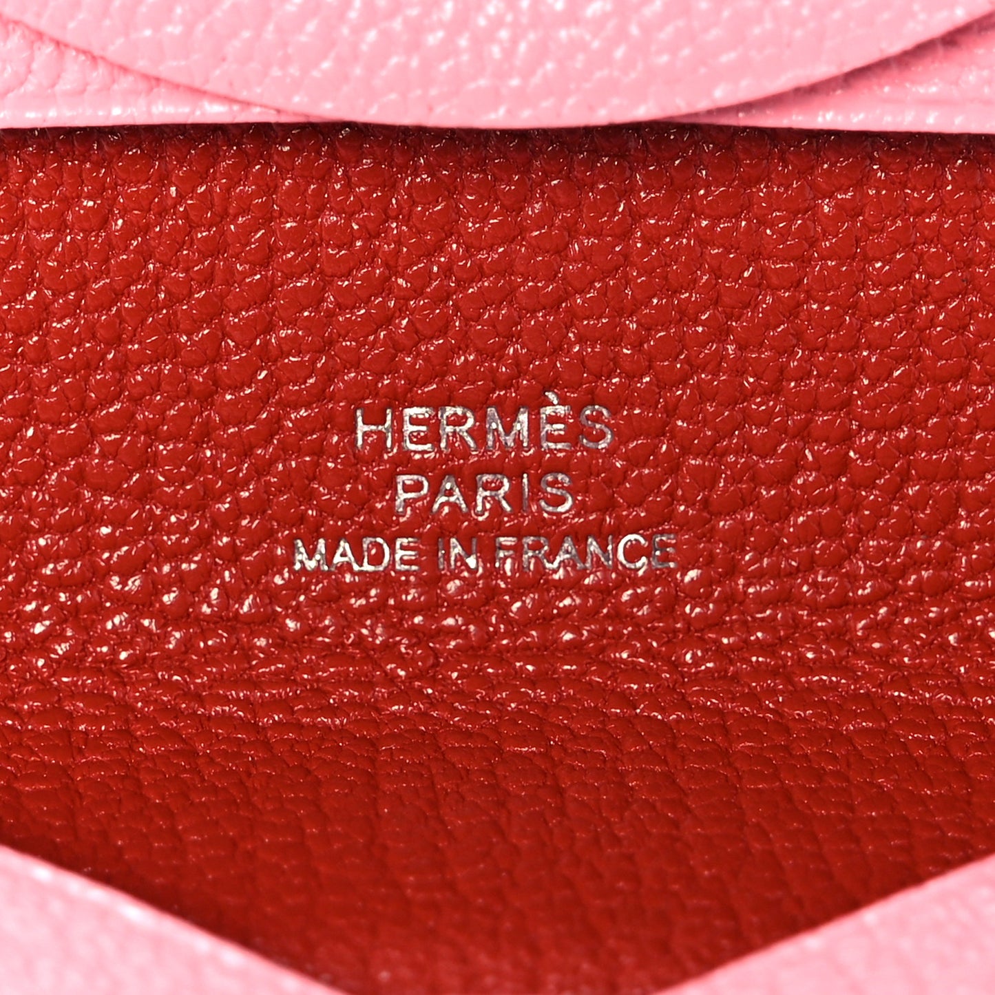 Chevre Mysore Verso Bastia Coin Purse Rose Confetti Brique