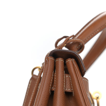 Hermes Courchevel Kelly Retourne 28 Gold 21 of 22