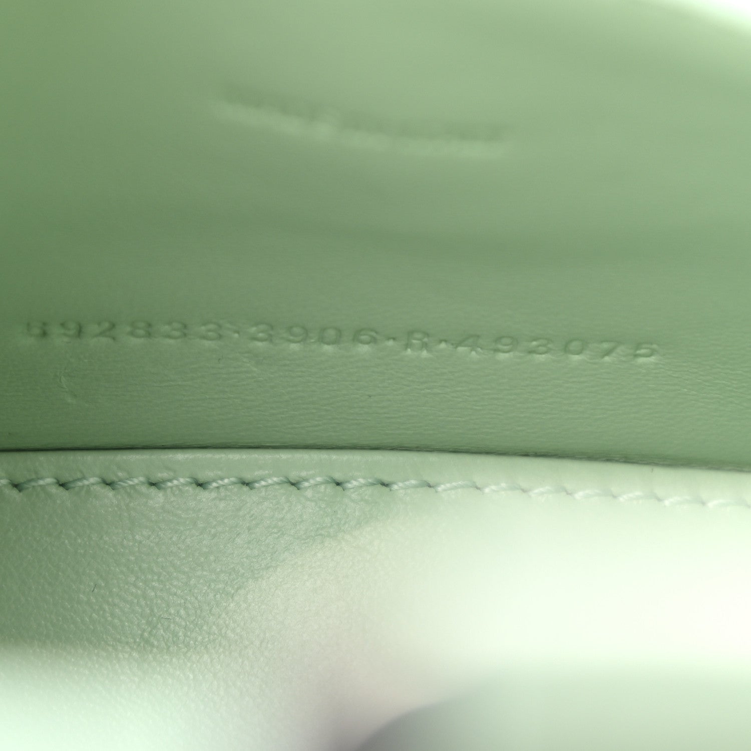 Balenciaga Shiny Calfskin Crocodile Embossed Hourglass Top Handle Bag XS Light Green 8 of 10
