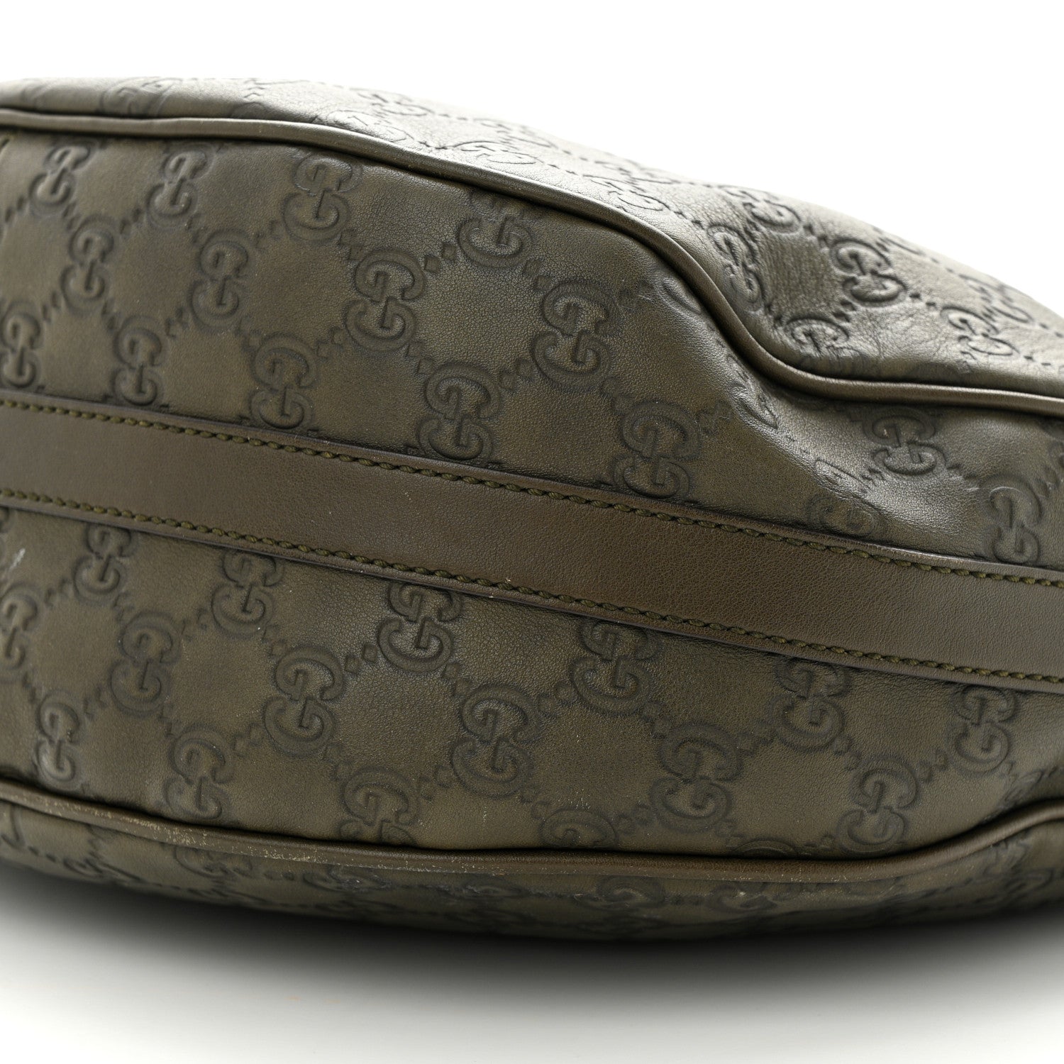 Gucci Guccissima Medium GG Twins Hobo Olive Green 11 of 18