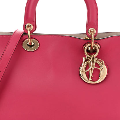 Christian Dior Smooth Calfskin Medium Diorissimo Tote Fuchsia 9 of 11