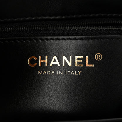Chanel Shiny Aged Calfskin Quilted Nano Kelly Shopper Black 6 of 12