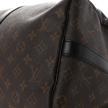 Louis Vuitton Monogram Macassar Keepall Bandouliere 45 9 of 9