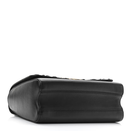 Louis Vuitton Calfskin Since 1854 Embroidered Twist MM Black 4 of 9