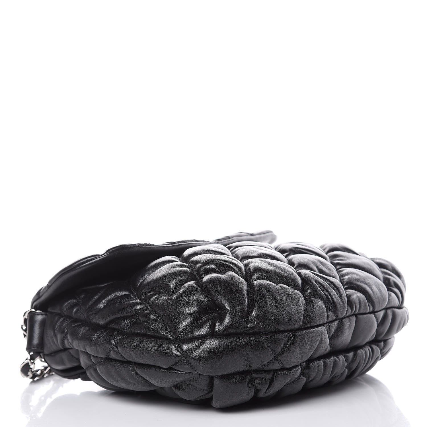 Chanel Lambskin Bubble Quilt Flap Bag Black 4 of 10