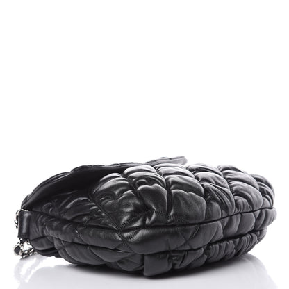 Chanel Lambskin Bubble Quilt Flap Bag Black 4 of 10