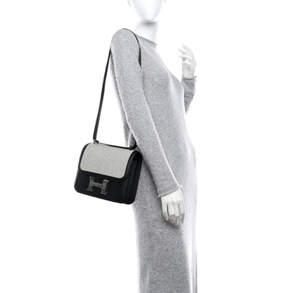 Hermes Swift Toile Constance 24 Black Ecru 2 of 10