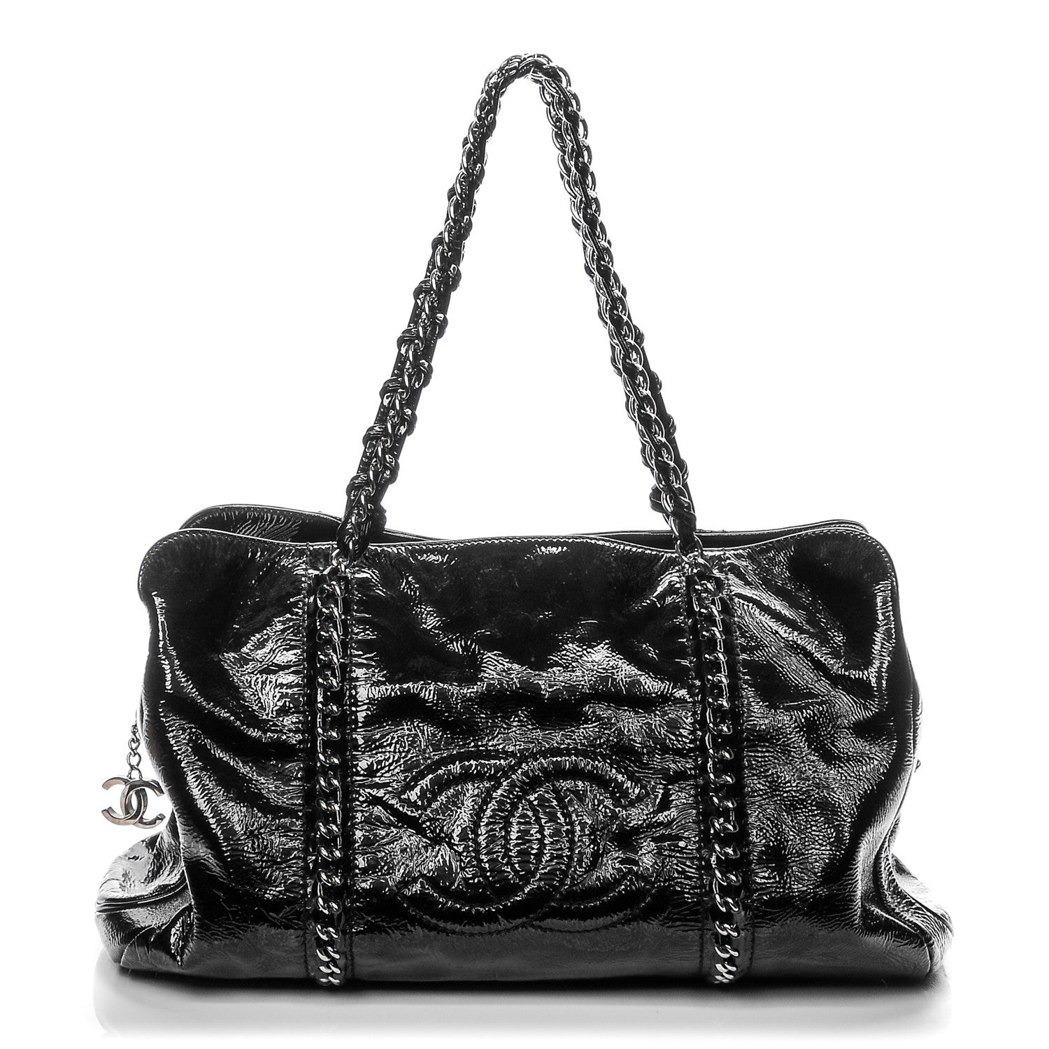 Chanel Patent Calfskin Large Luxe Ligne Tote Black 1 of 8