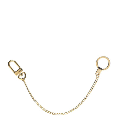 Louis Vuitton Metal Pochette Extender Key Ring Chain Gold 1 of 5