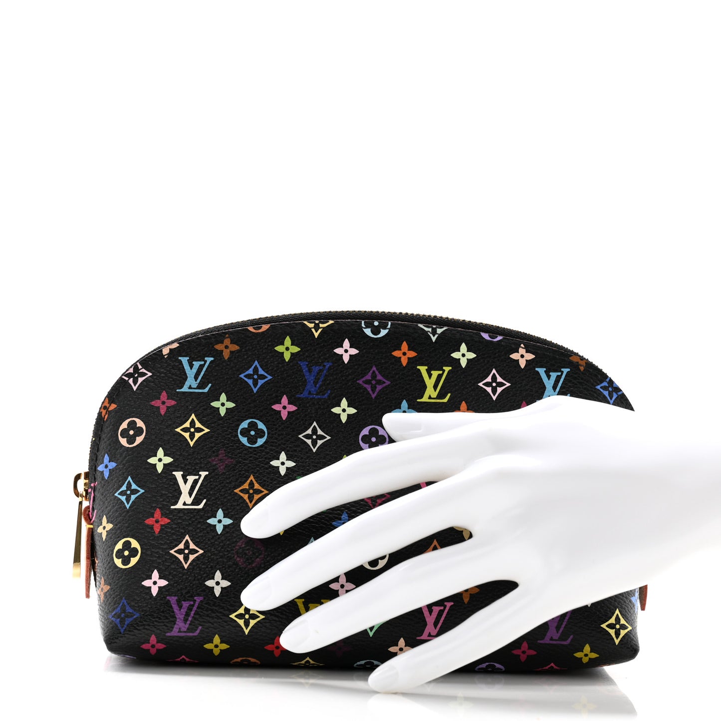 Monogram Multicolor Cosmetic Pouch Black Grenade