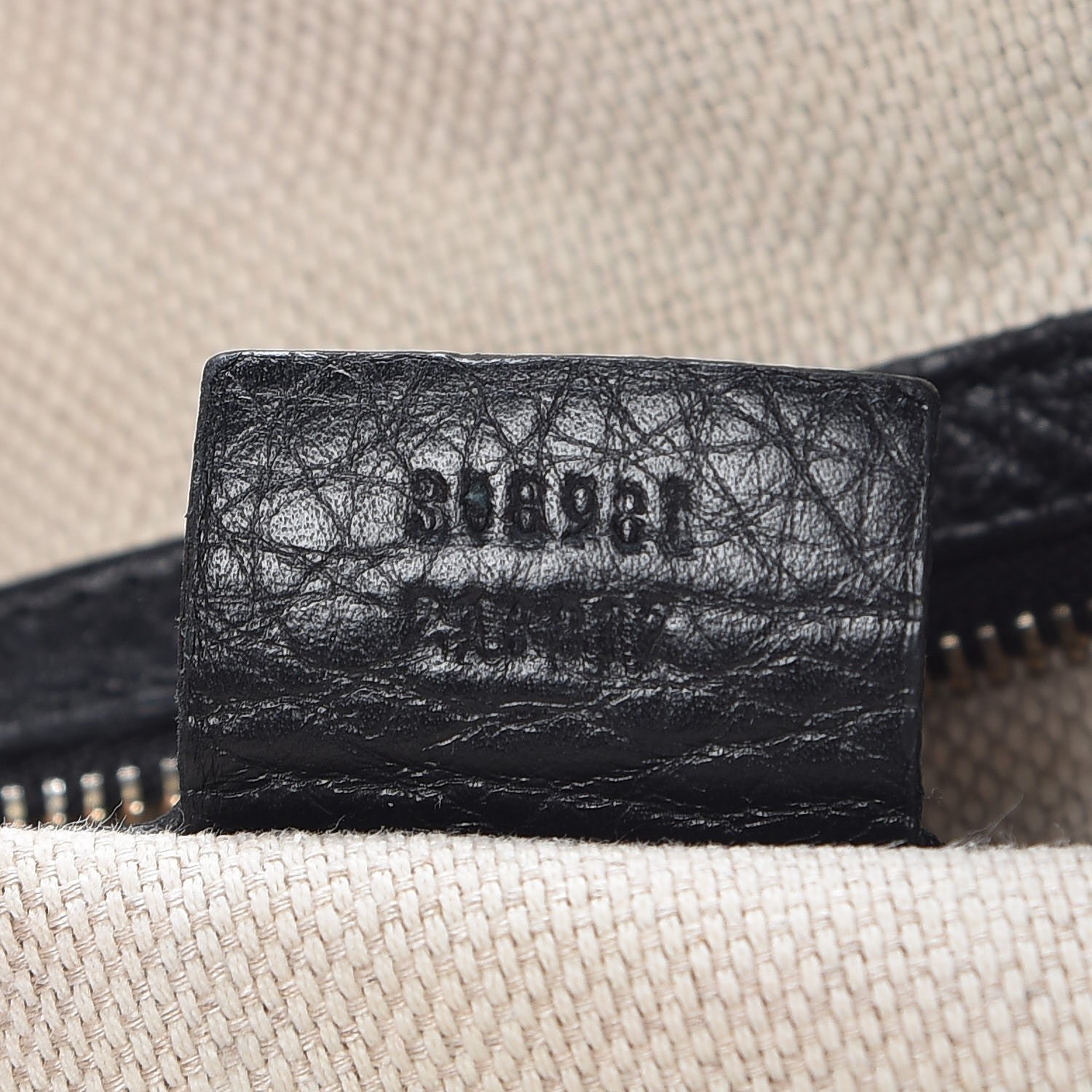 Gucci Pebbled Calfskin Medium Soho Chain Hobo Black 7 of 14