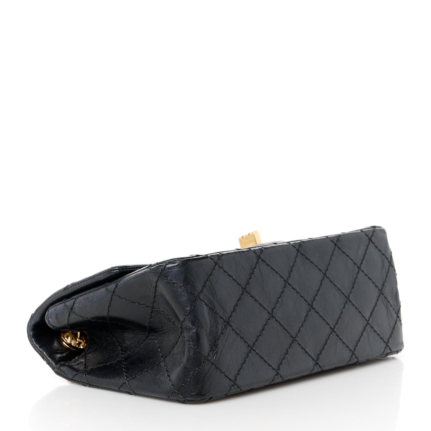 Chanel Aged Calfskin Quilted 2.55 Reissue Mini Flap Black 4 of 10