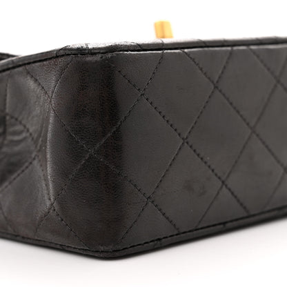 Chanel Lambskin Quilted Mini Square Flap Bag Black 10 of 12