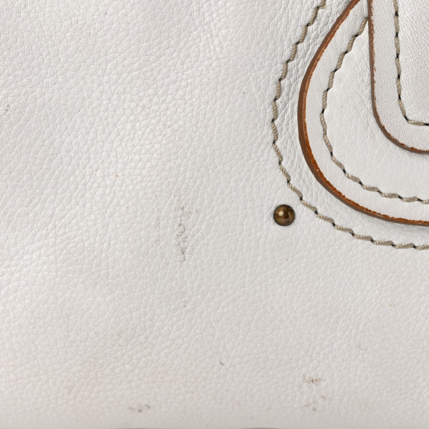 Chloe Calfskin Medium Paddington Satchel White 10 of 11