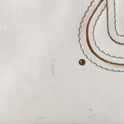 Chloe Calfskin Medium Paddington Satchel White 10 of 11