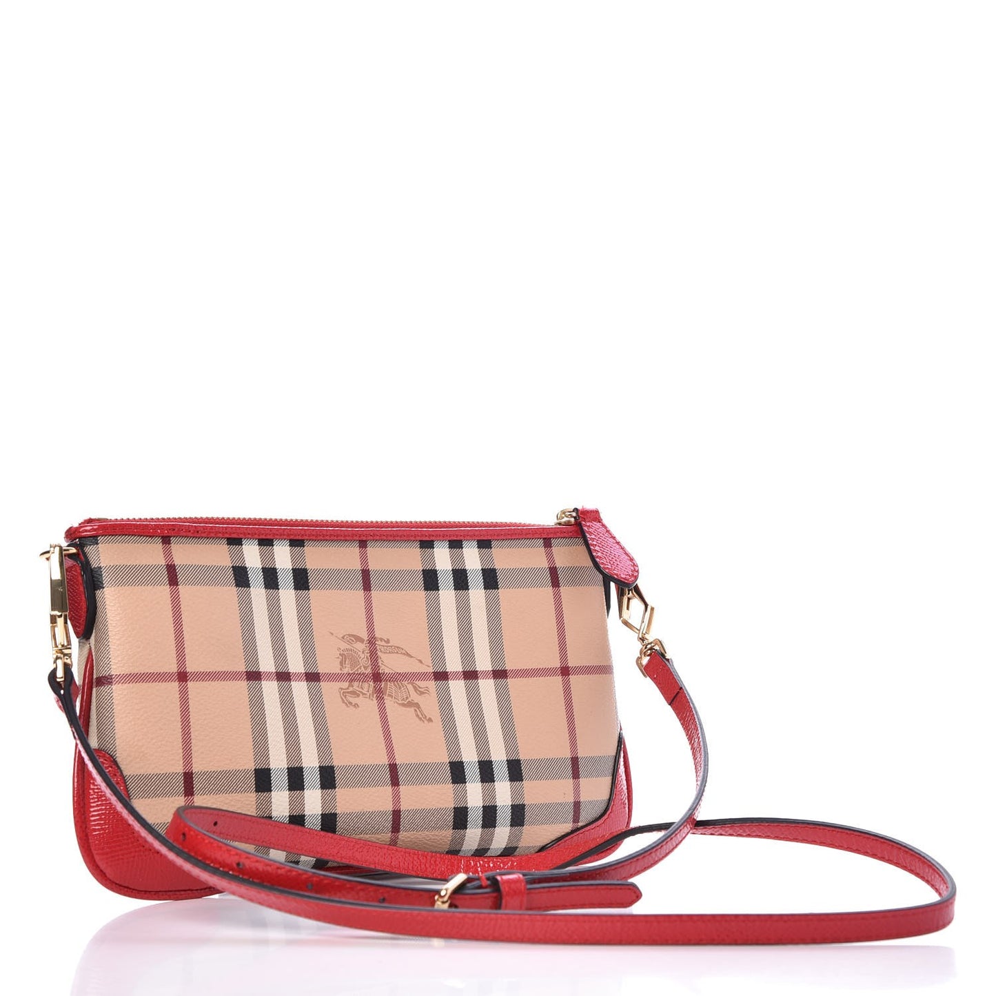 Haymarket Check Small Peyton Crossbody Clutch Bag