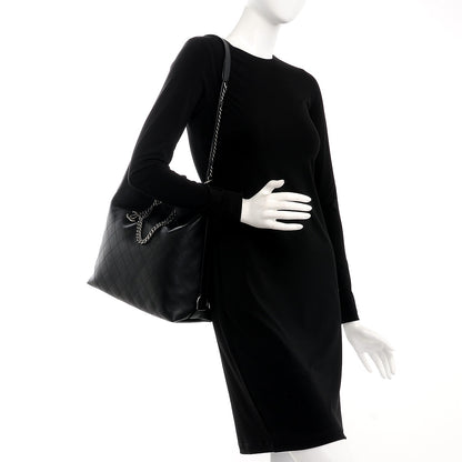 Chanel Calfskin Stitched Large Hobo Black 2 of 10
