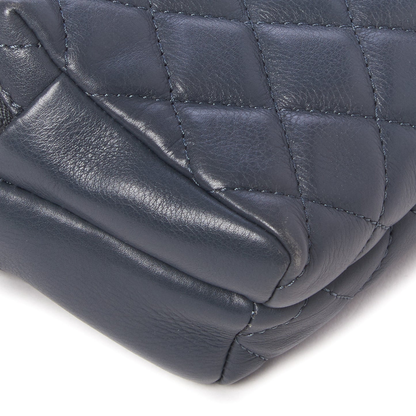 Calfskin Quilted Waist Bag Blue