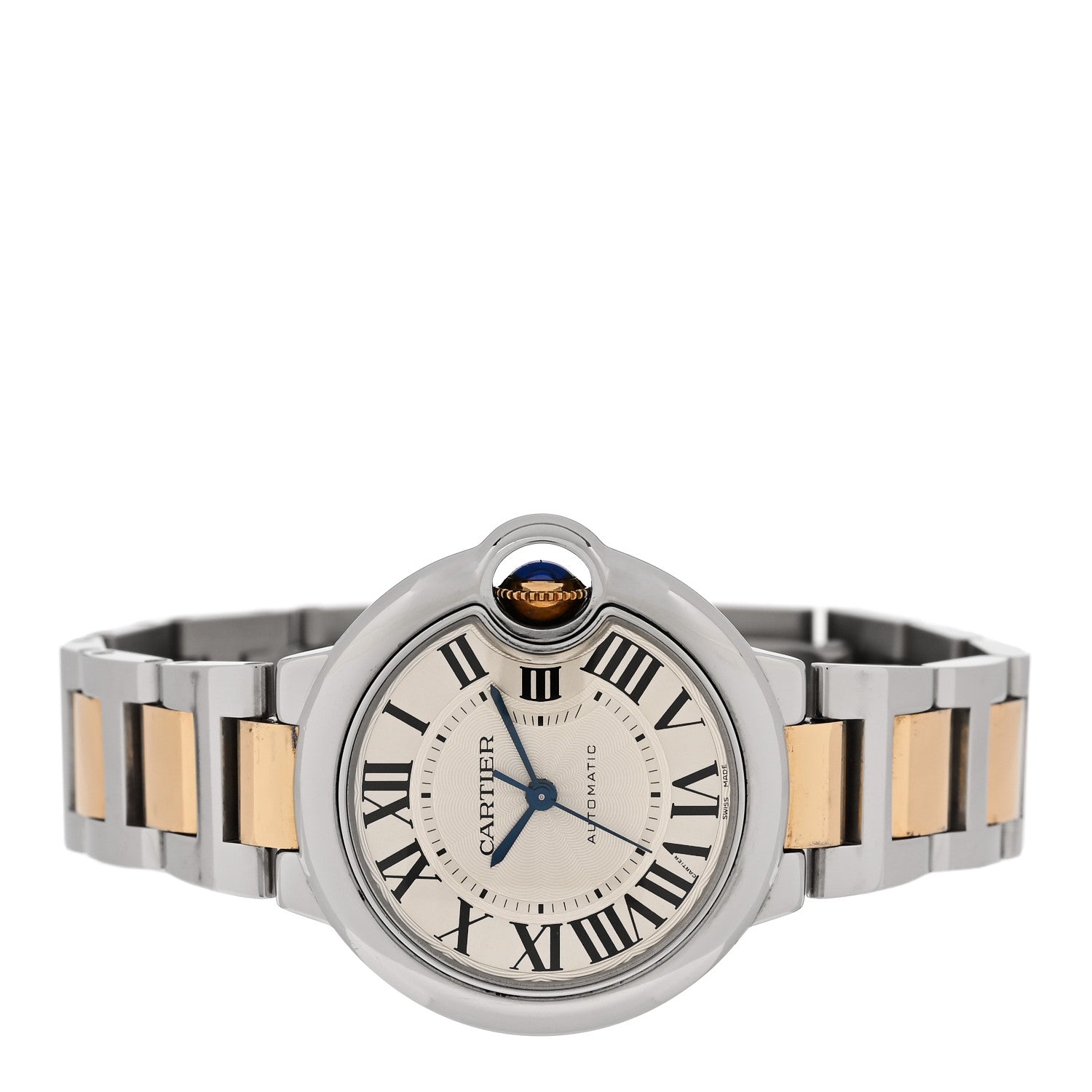 Cartier Stainless Steel 18K Yellow Gold 33mm Ballon Bleu De Cartier Automatic Watch 2 of 4