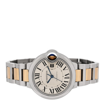 Cartier Stainless Steel 18K Yellow Gold 33mm Ballon Bleu De Cartier Automatic Watch 2 of 4