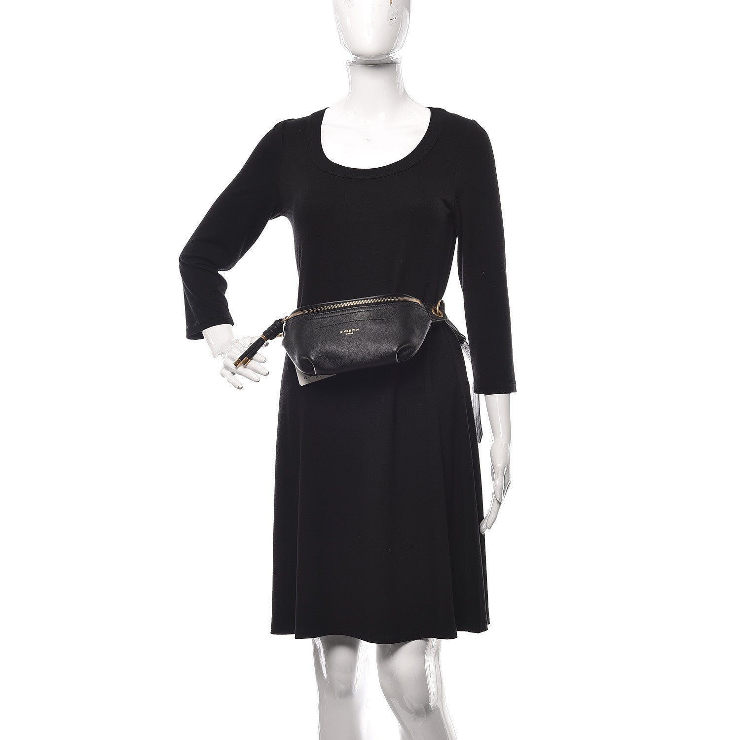 Givenchy Calfskin Mini Whip Belt Bag Black 2 of 8