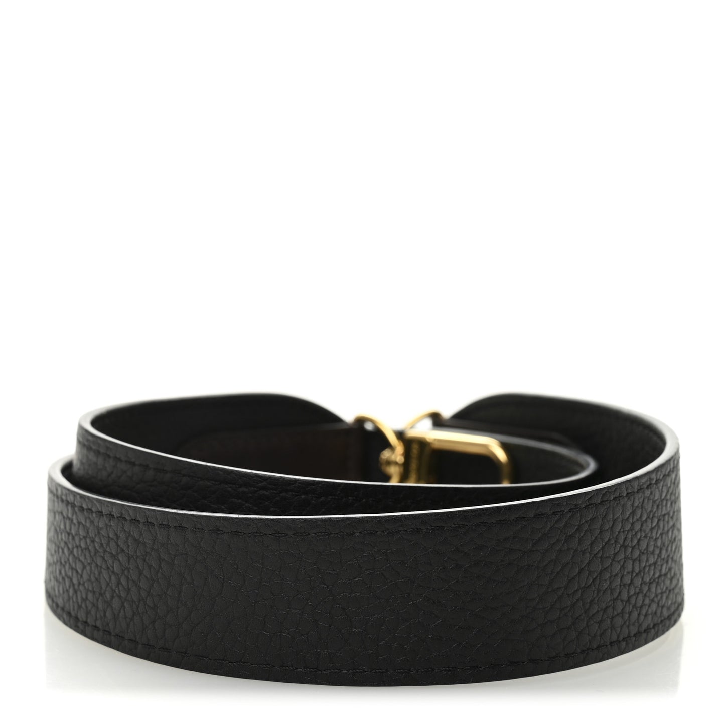 Calfskin Jersey Shoulder Strap Black