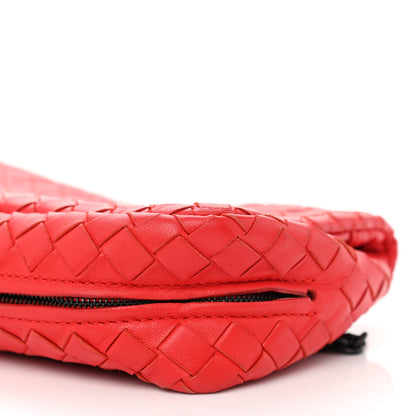 Bottega Veneta Nappa Intrecciato Small Chain Crossbody Red 9 of 10
