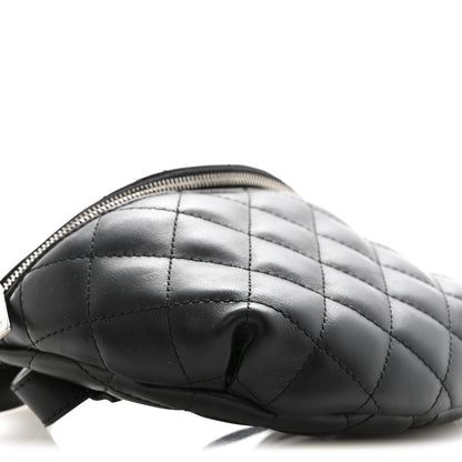 Chanel Calfskin Quilted Waist Belt Bag Black 10 of 15