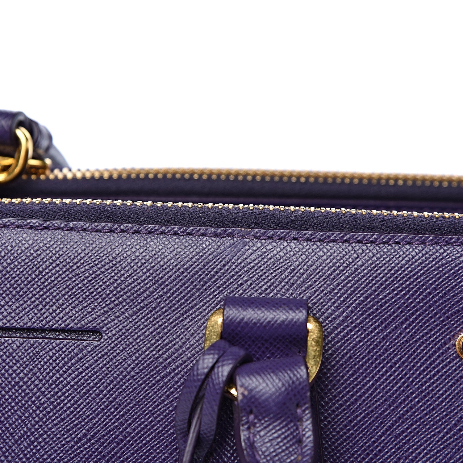 Prada Saffiano Large Galleria Double Zip Tote Uva 9 of 13