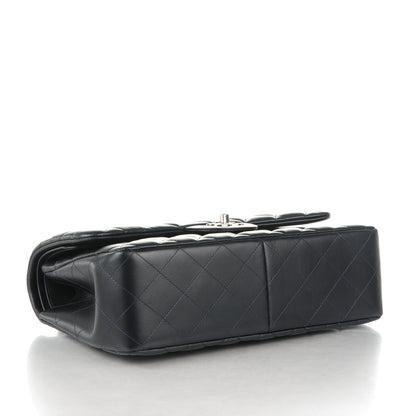 Chanel Lambskin Quilted Jumbo Double Flap Dark Navy Blue 4 of 8