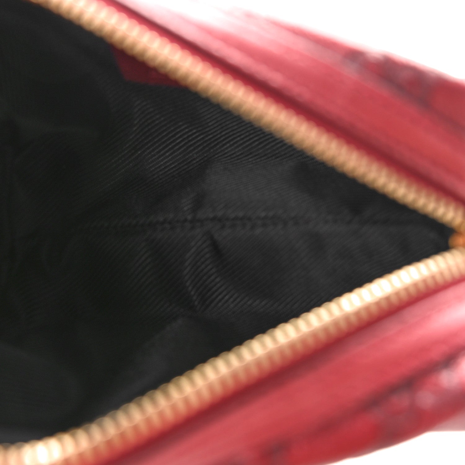 Gucci Metallic Guccissima Small Cosmetic Case Red 5 of 9