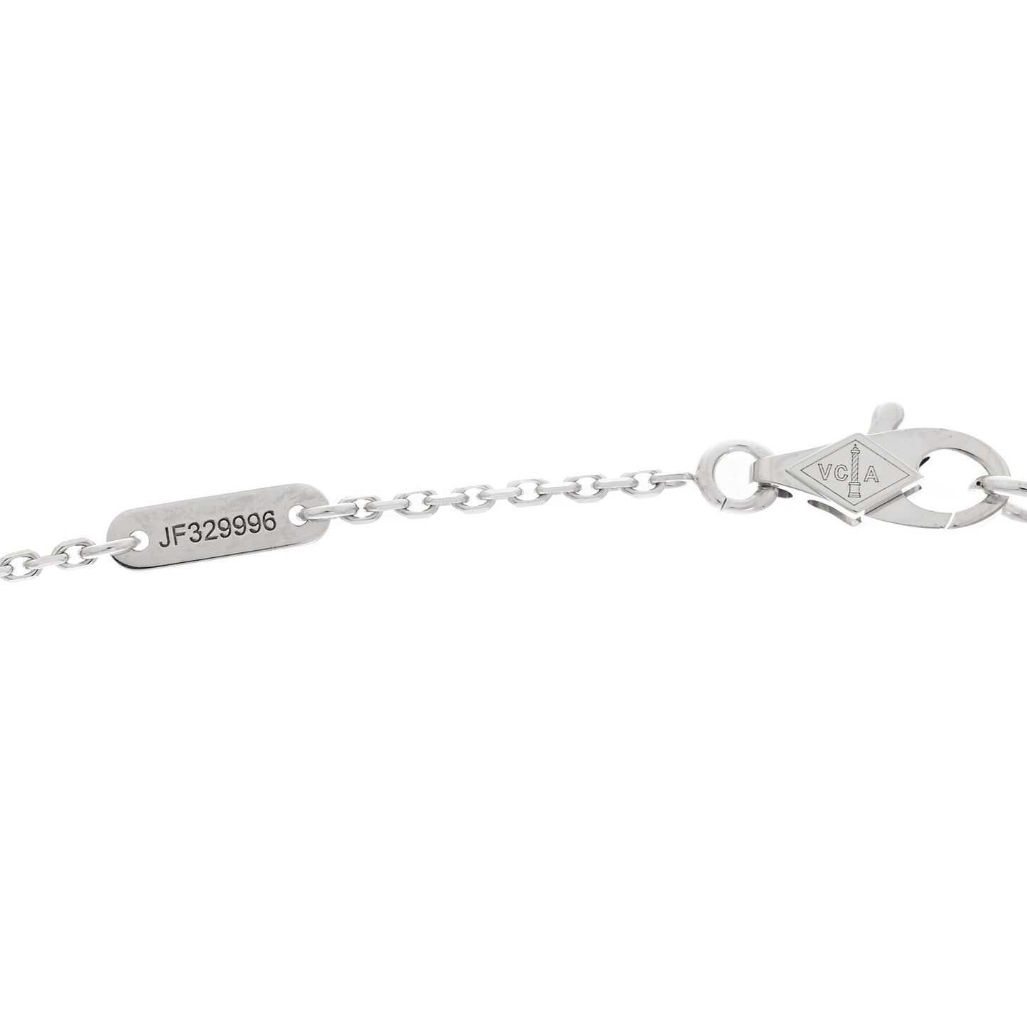 18K White Gold Diamond Mini Frivole Pendant Necklace
