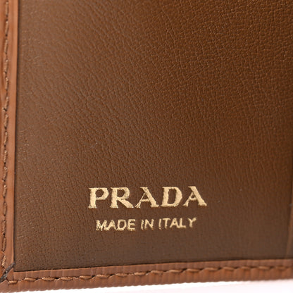 Prada Vitello Move Bi-Fold Card Holder Wallet Caramel 6 of 7