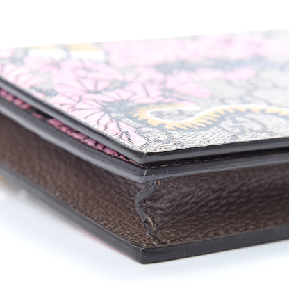 Gucci GG Supreme Monogram Bengal Chain Wallet Beige Pink 9 of 10