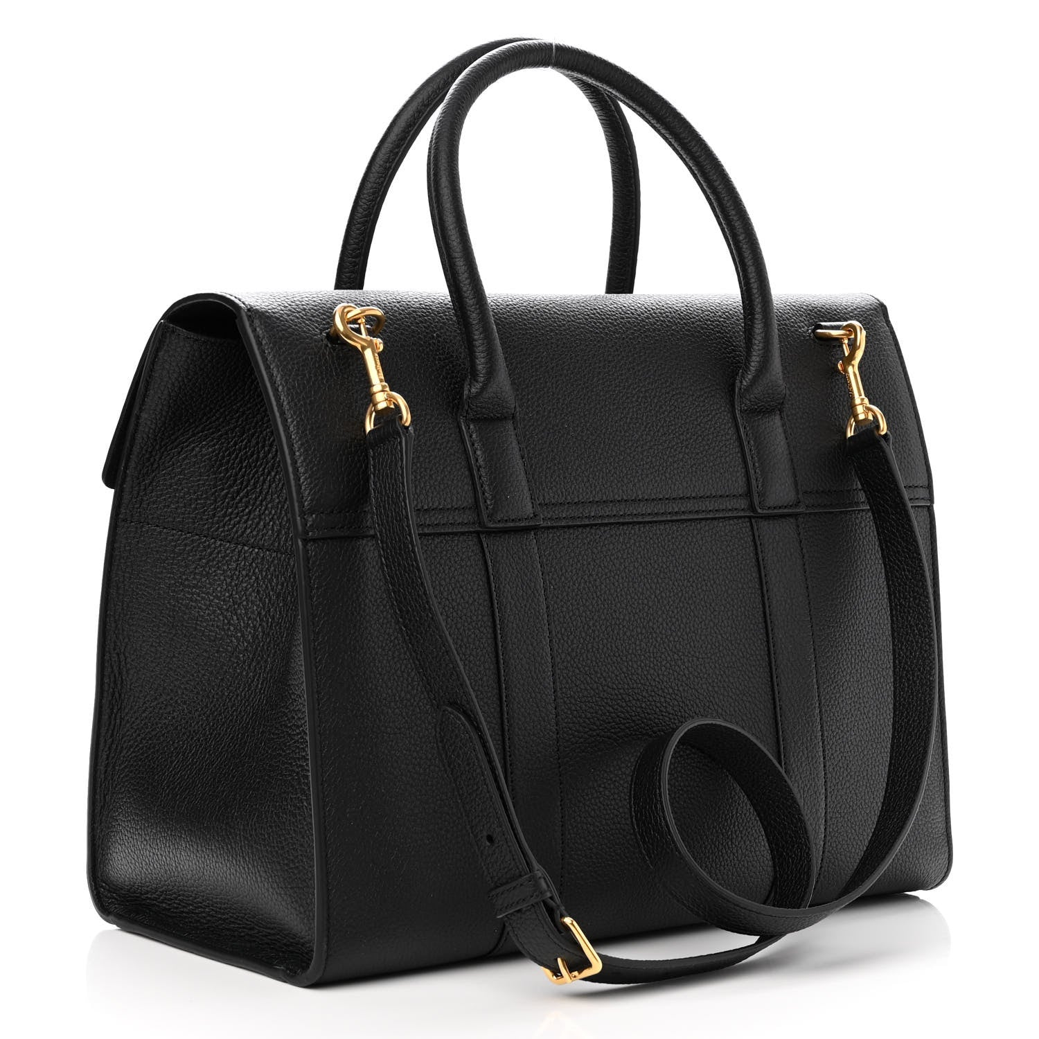 Mulberry Classic Grain Calfskin New Bayswater Black 3 of 10